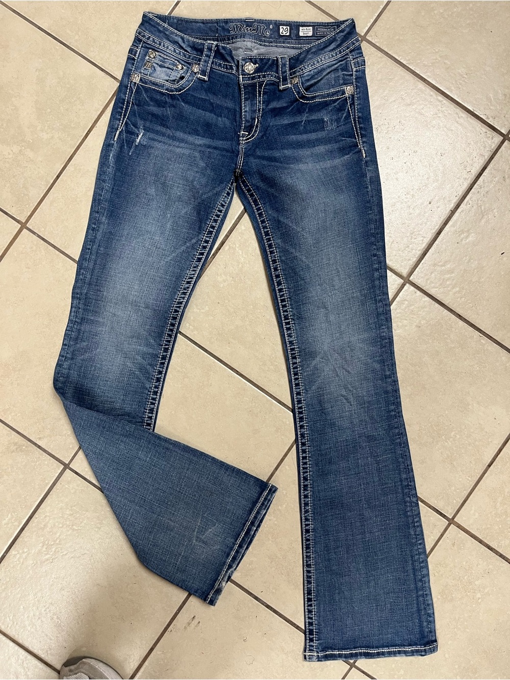 Miss Me Dark Blue Boot Cut Jeans
